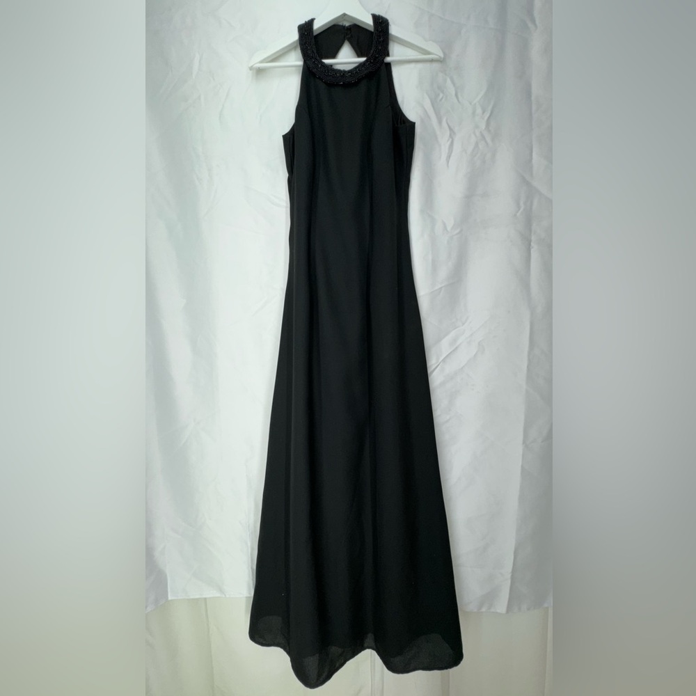 New Image Vintage Black Long Dress Size S - Picture 6 of 15